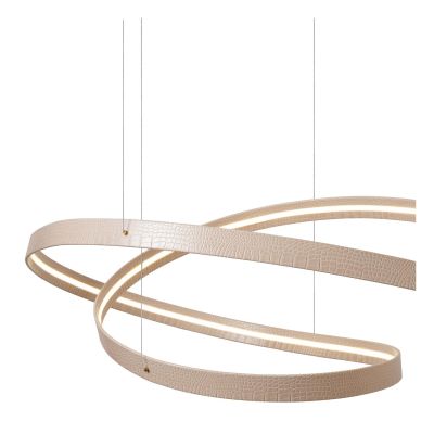 Lucide SLALOM - Pendant light - LED Dim. - CCT - 1x80W 2200K/4000K - Cream - Premium